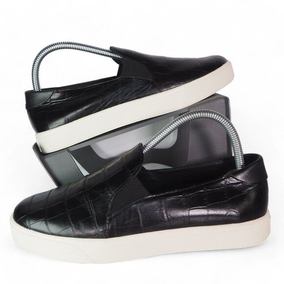 Cole Haan Grandpro Spectator 2.0 Croc Slip-on Loafers Black W21658 Women's 8.5B - Picture 1 of 11